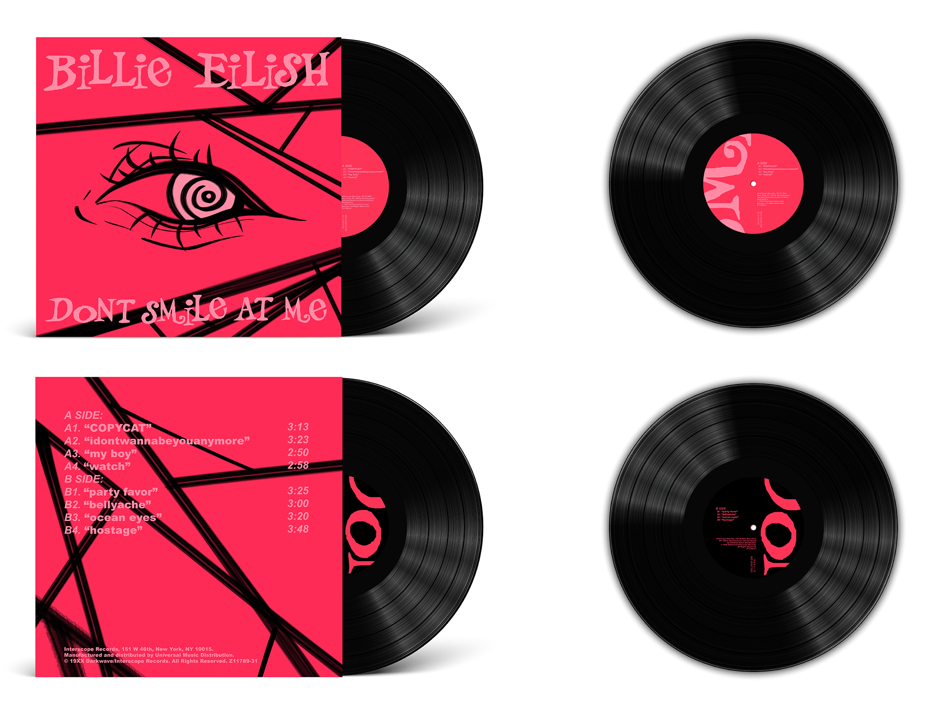 Big band style vinyl cover mockup