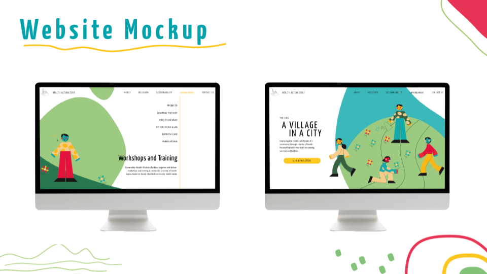 Website mockup