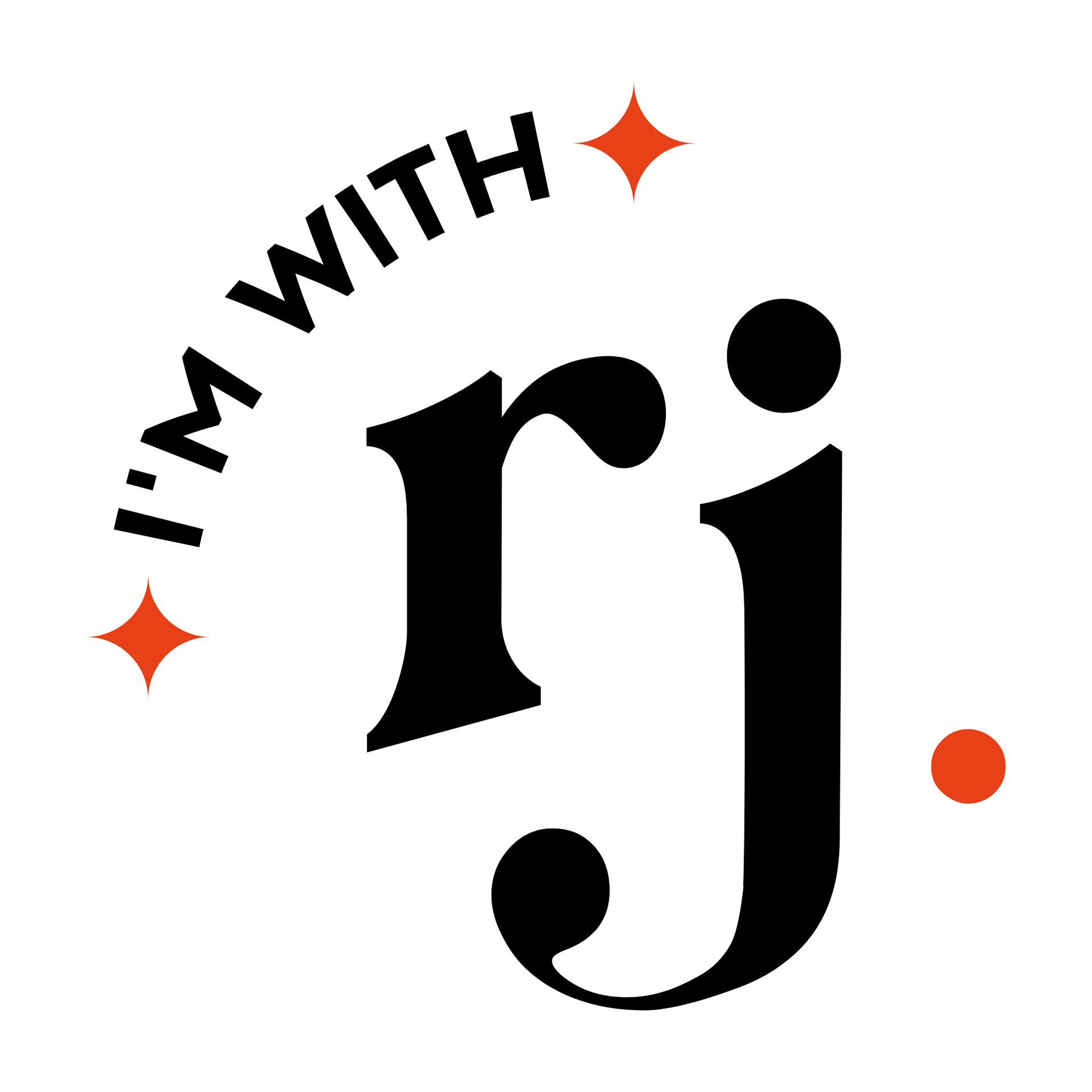 I'm with RJ podcast logo