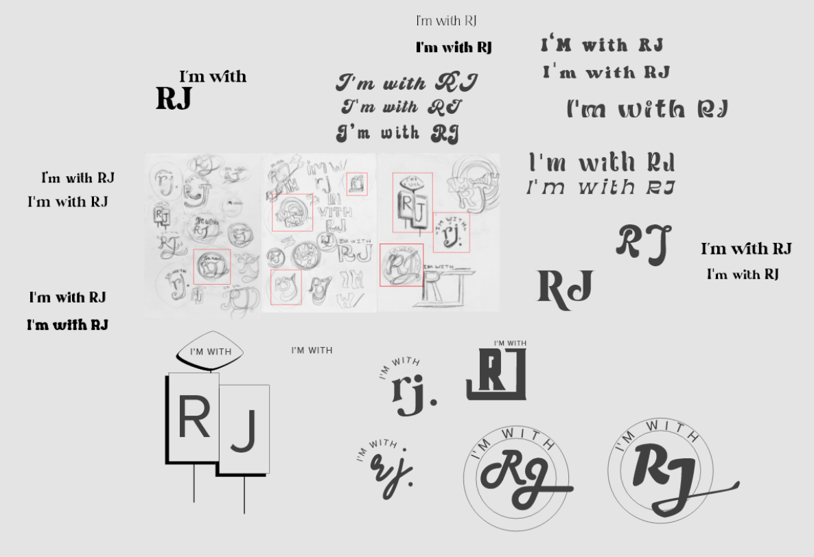 Initial logo sketches