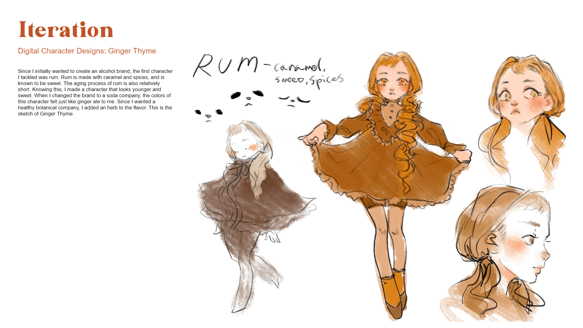 Final character sketches