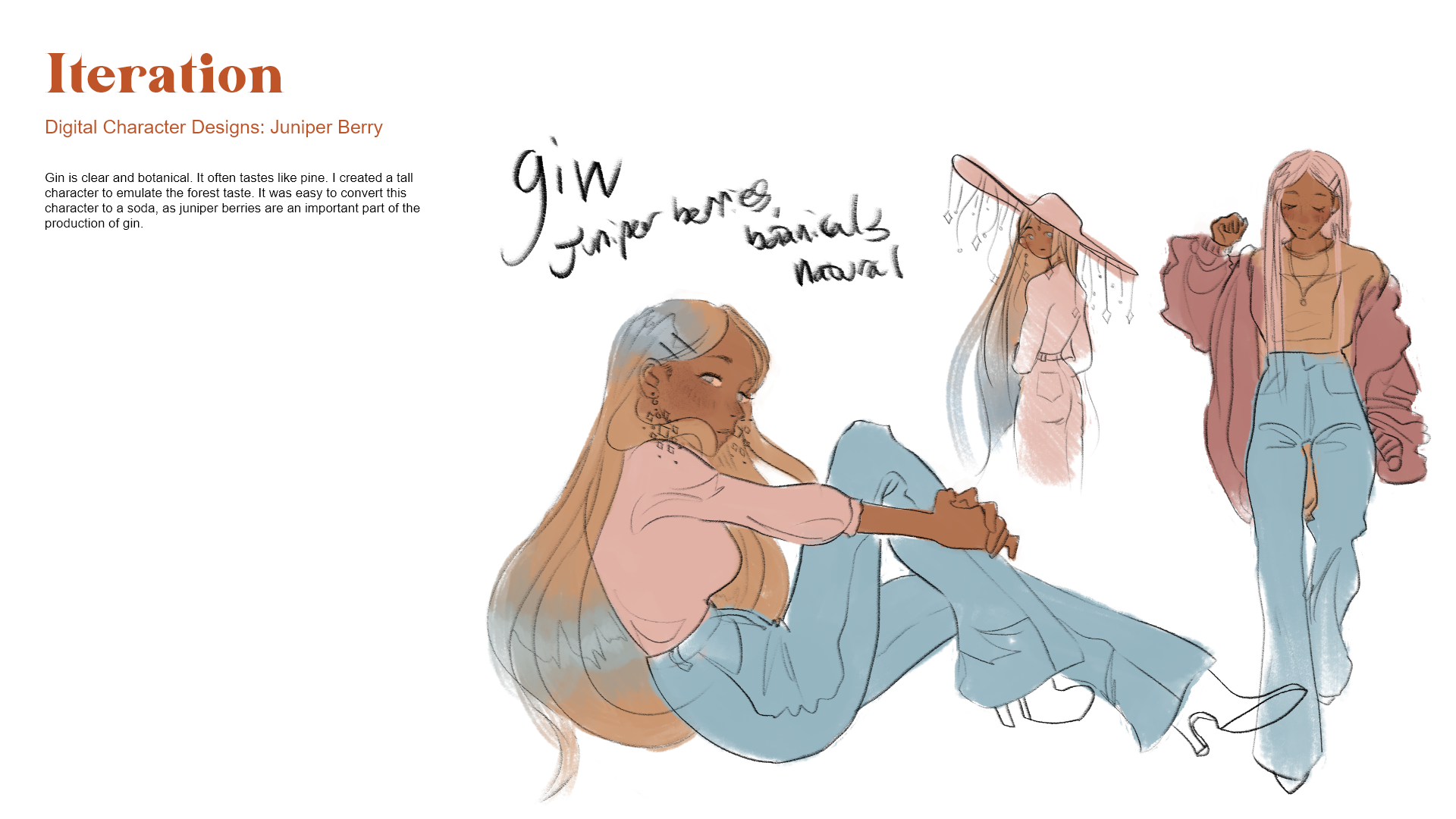 Final character sketches